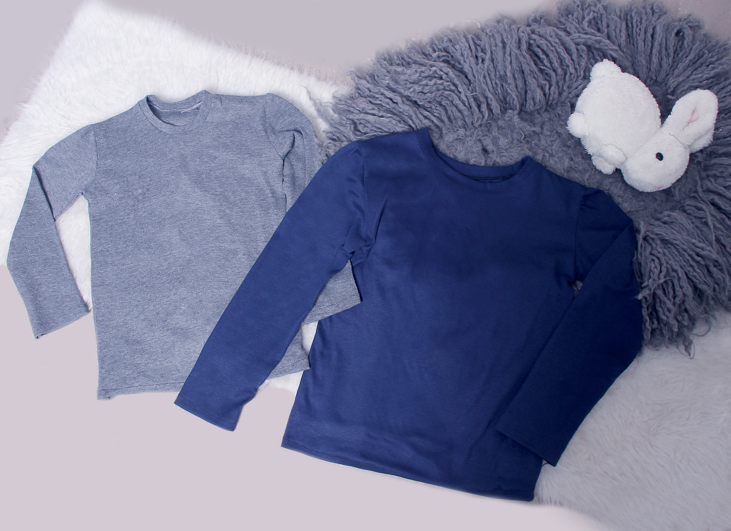 بلوز سورمه ای و طوسی